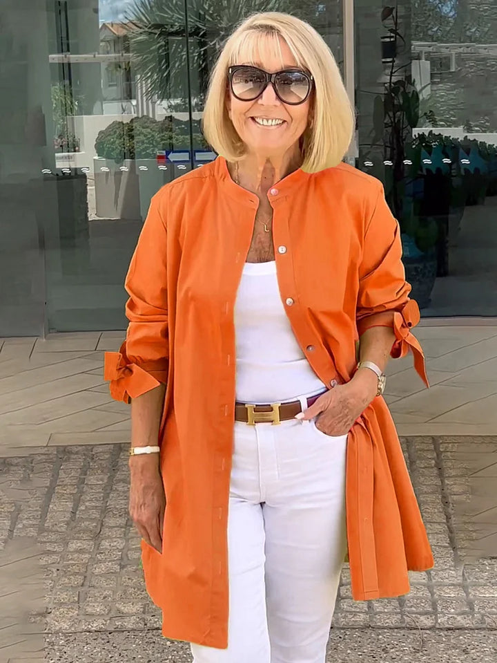 Elliora - Veste en Coton avec Dos Froncé
