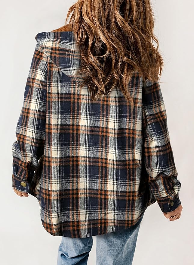 Veste en Flanelle à Carreaux Elvessa
