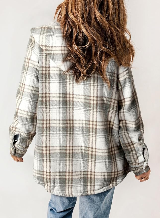 Veste en Flanelle à Carreaux Elvessa