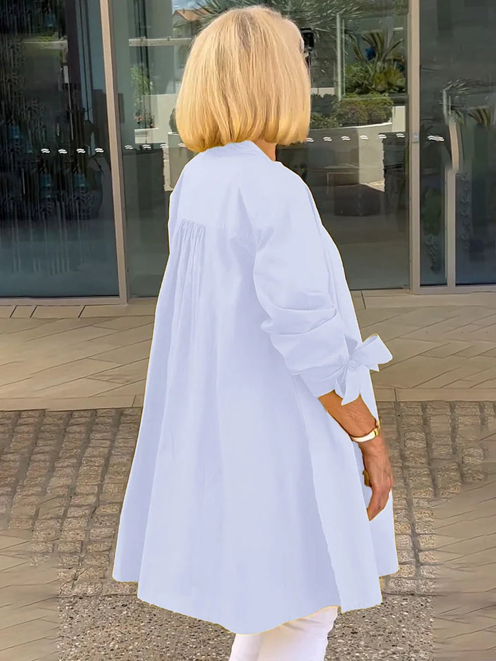 Elliora - Veste en Coton avec Dos Froncé