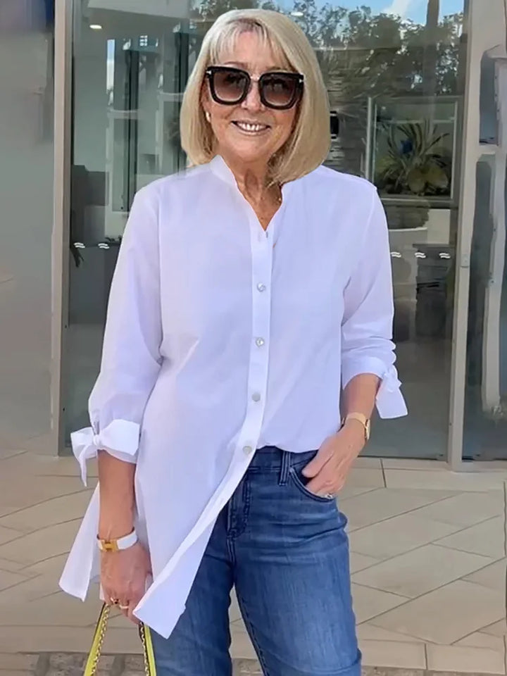 Elliora - Veste en Coton avec Dos Froncé