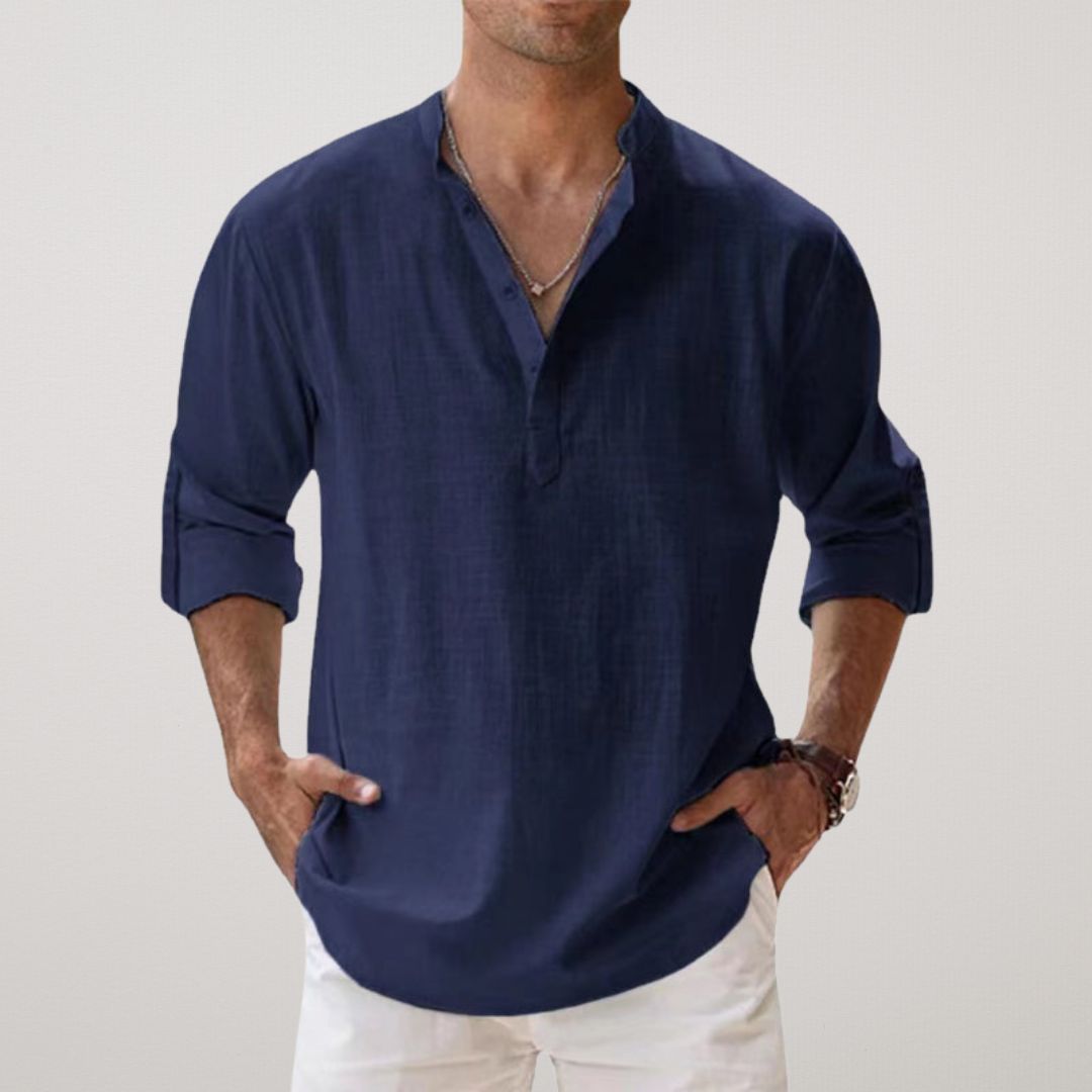 Antoine - Chemise en Lin Décontractée Homme