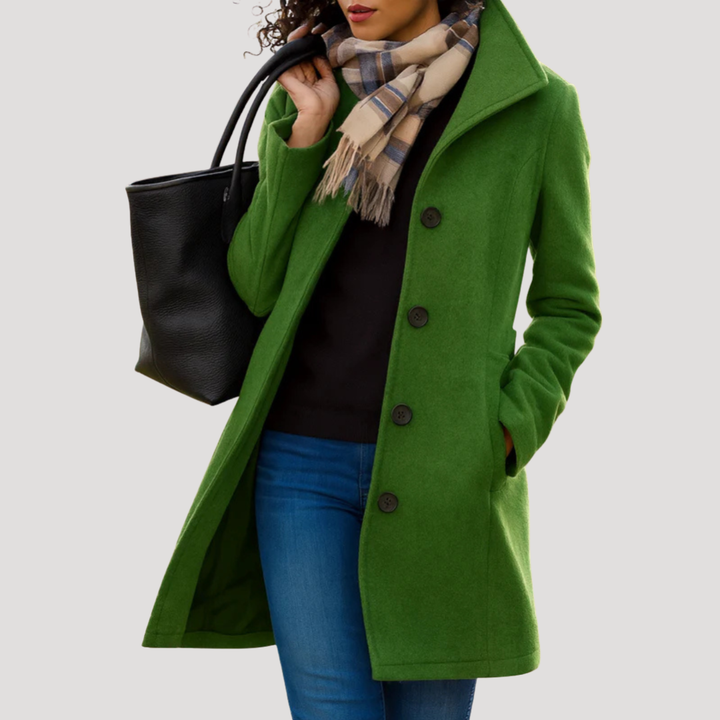 Manteau Classique Femme Boutonné