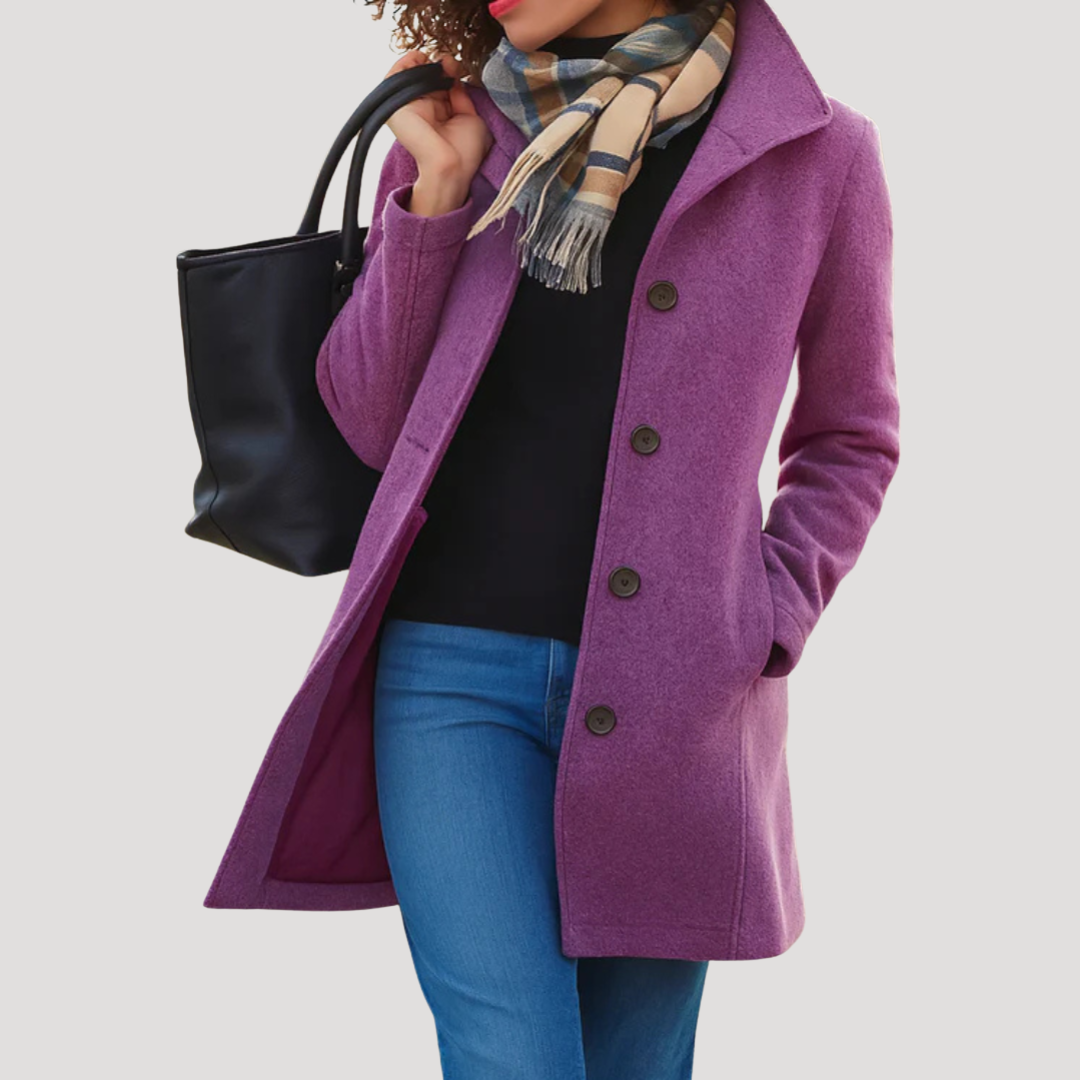 Manteau Classique Femme Boutonné