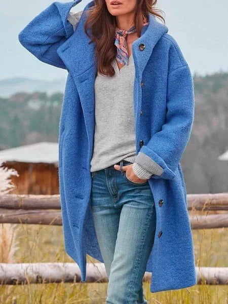 Audrey Manteau Femme en Laine Douce – Élégant, Chaud &amp; Polyvalent pour l’Hiver