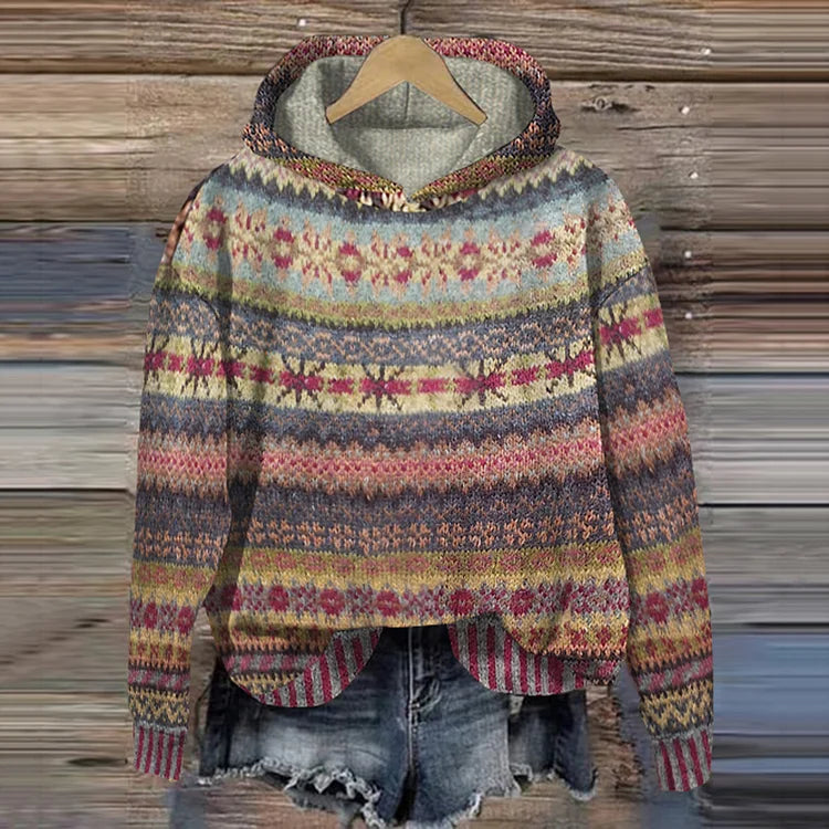 Lina | Pull Ethnique en Maille
