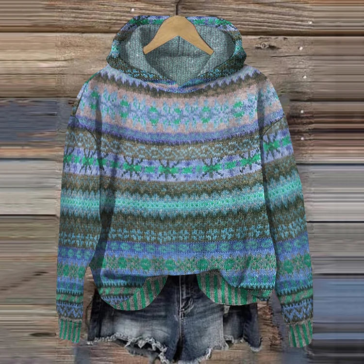 Lina | Pull Ethnique en Maille