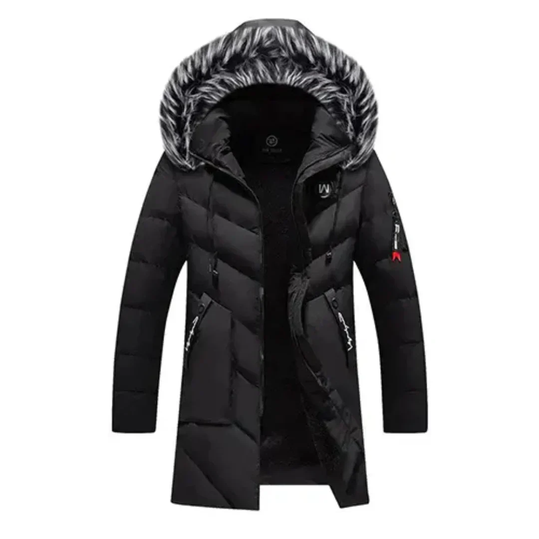 Parka Homme Hiver Matelassée Coupe-Vent – Manteau Chaud à Capuche Grand Froid