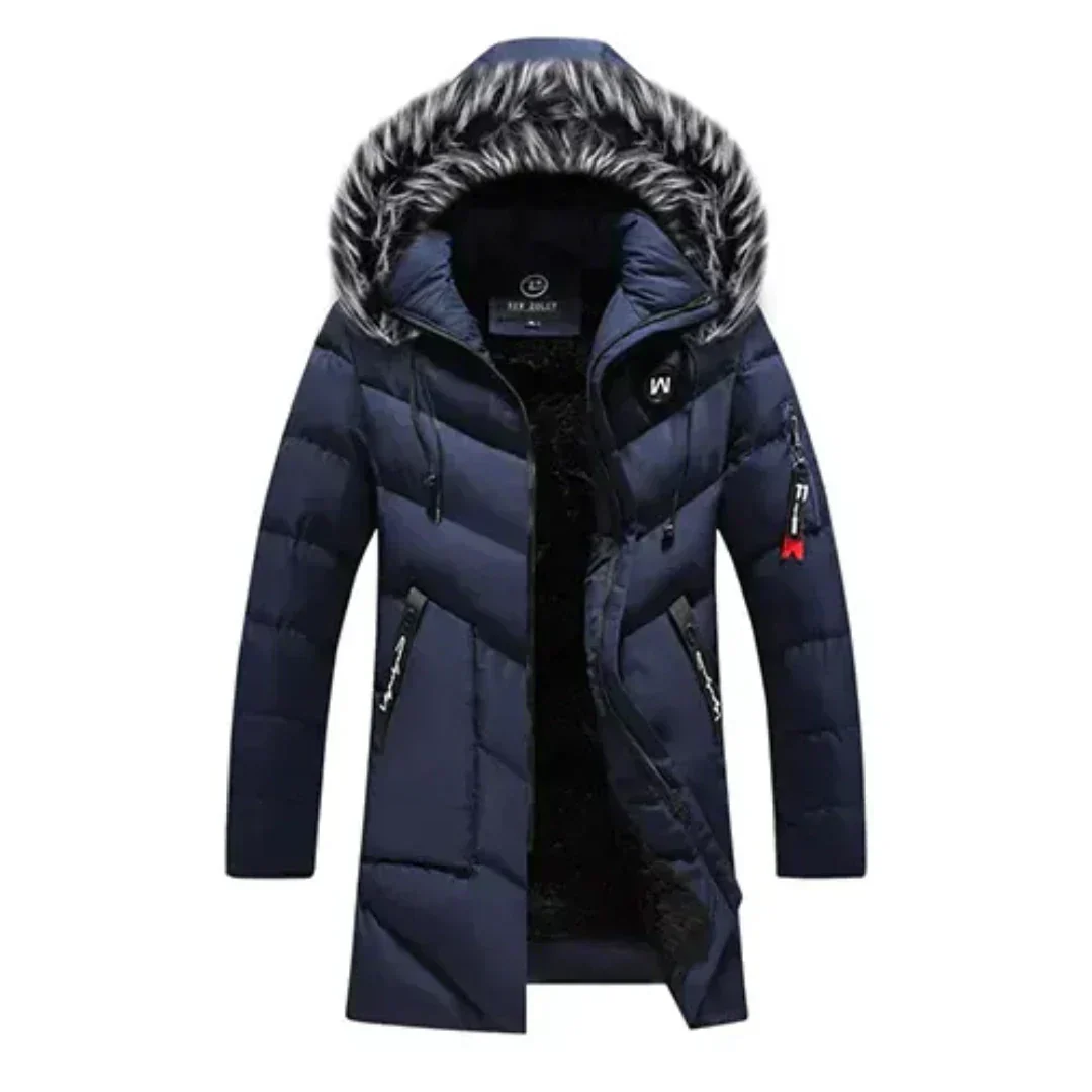 Parka Homme Hiver Matelassée Coupe-Vent – Manteau Chaud à Capuche Grand Froid