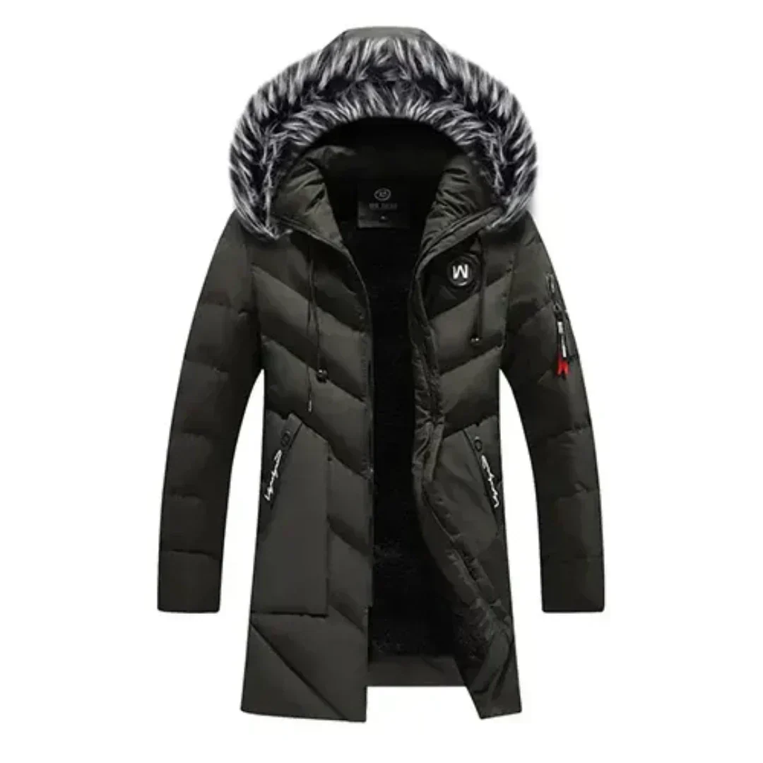 Parka Homme Hiver Matelassée Coupe-Vent – Manteau Chaud à Capuche Grand Froid