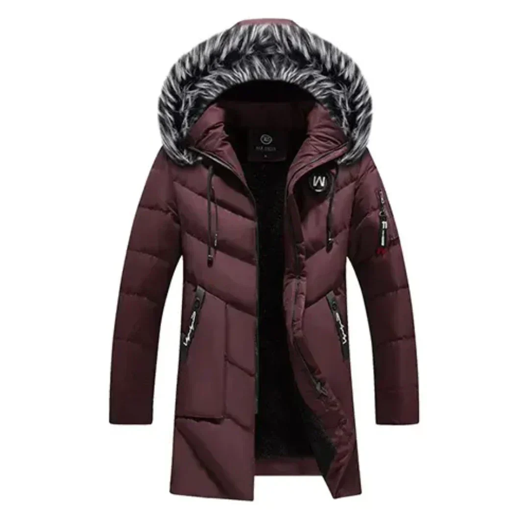 Parka Homme Hiver Matelassée Coupe-Vent – Manteau Chaud à Capuche Grand Froid