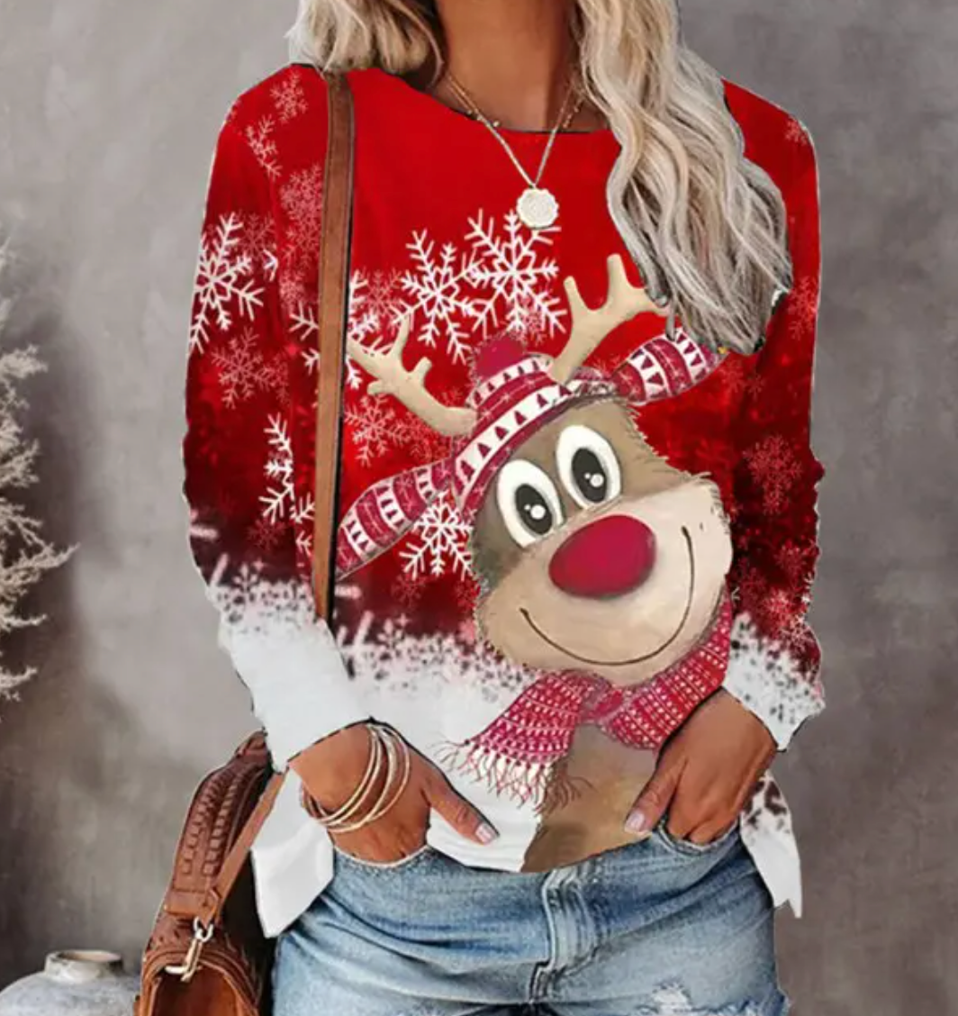 Pull de Noël Femme Renne Festif – Pull d&