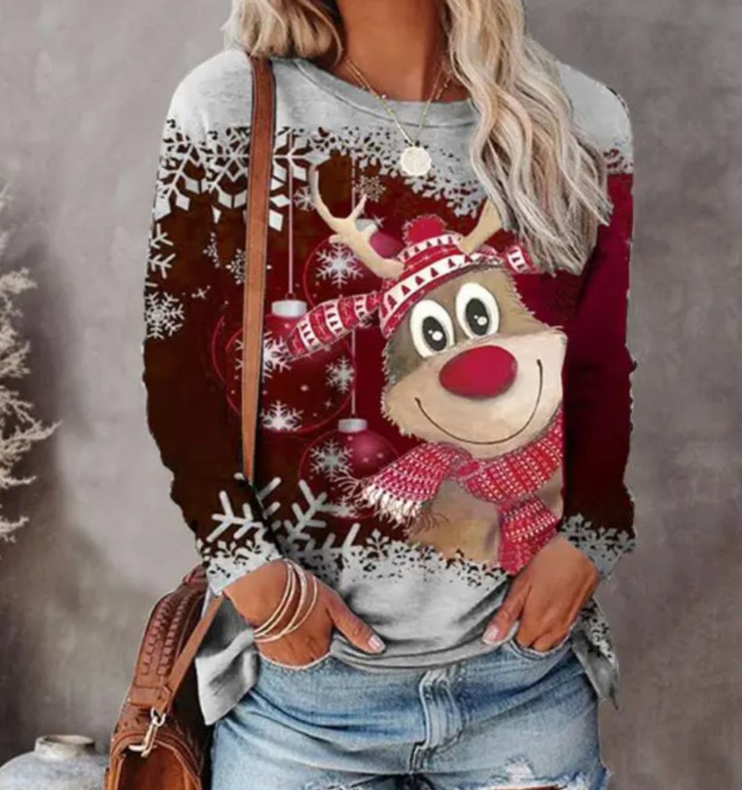 Pull de Noël Femme Renne Festif – Pull d&