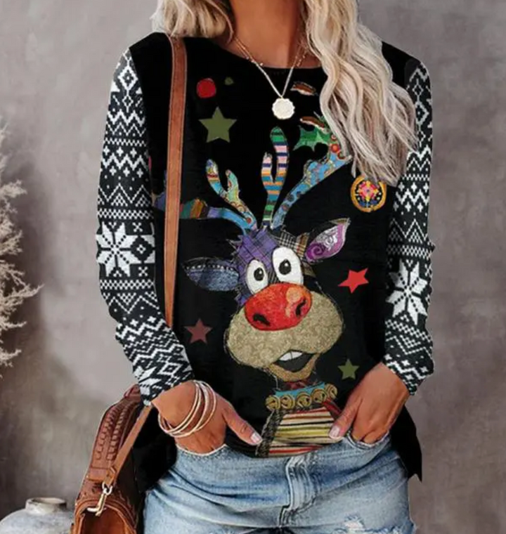 Pull de Noël Femme Renne Festif – Pull d&