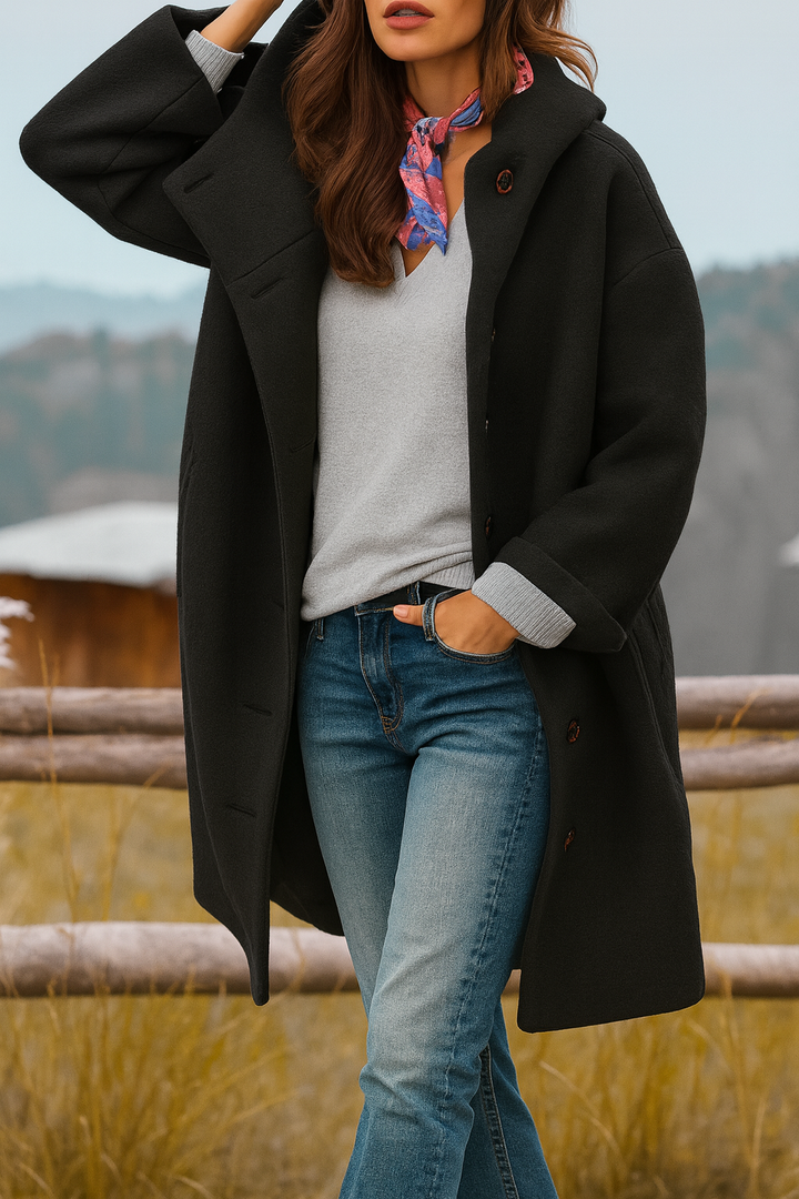Kaia - Manteau Casual avec Capuche Élégant