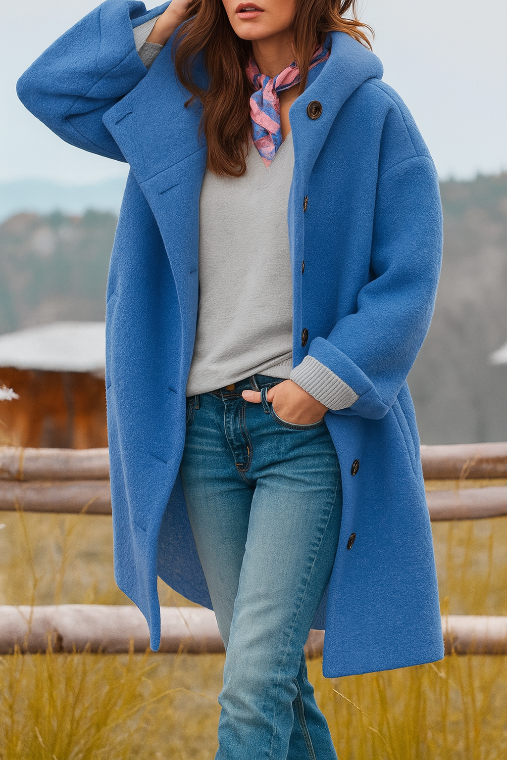 Kaia - Manteau Casual avec Capuche Élégant