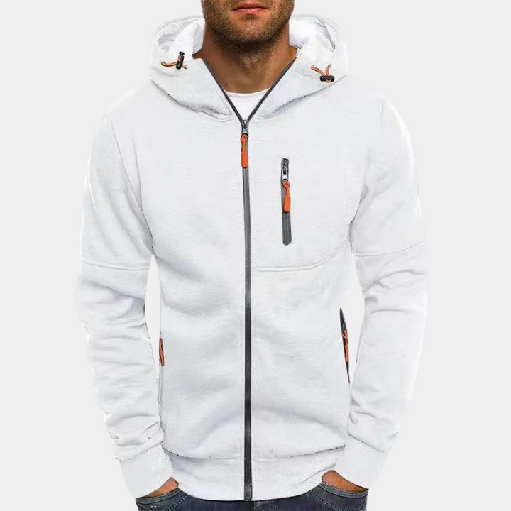 Maxime - Pull Zippé Capuche Sportswear Confort Homme