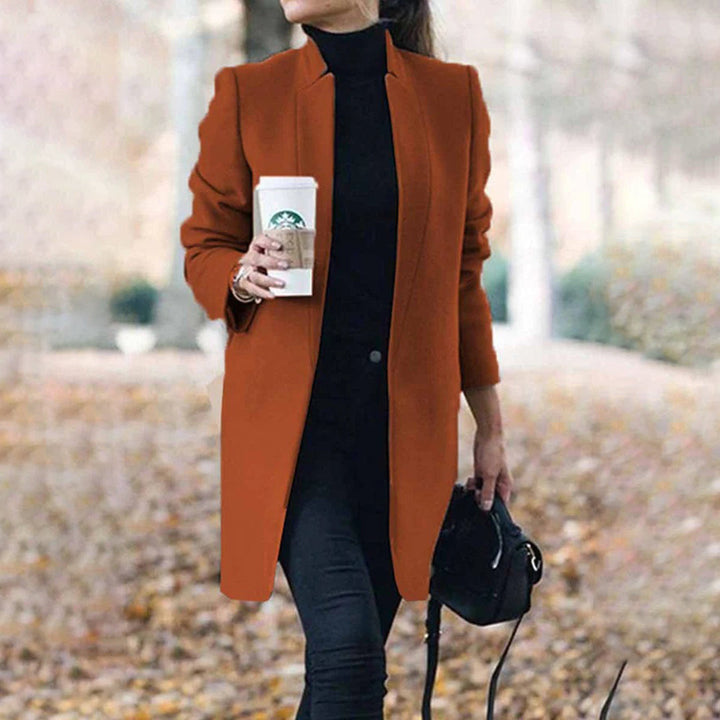 Manteau Femme Élégant Silhouette Affinée – Manteau Hiver Chic et Intemporel, Facile à Assortir