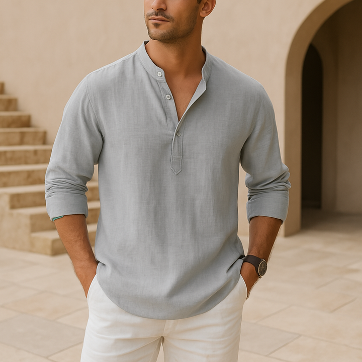 Antoine - Chemise en Lin Décontractée Homme