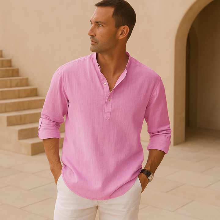 Antoine - Chemise en Lin Décontractée Homme