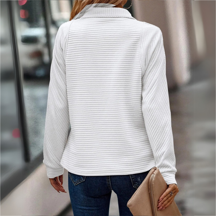 Suzanne - Pull Détail avec Demi-Zip