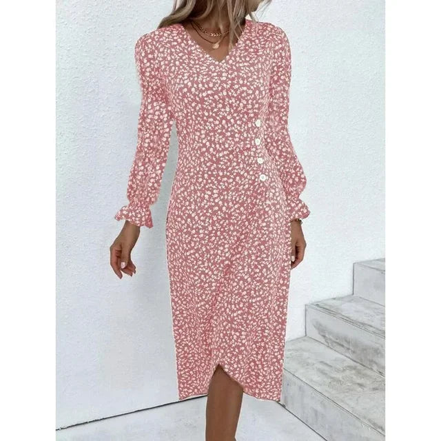 Amandine - Robe Fleurie Élégante Et Raffinée