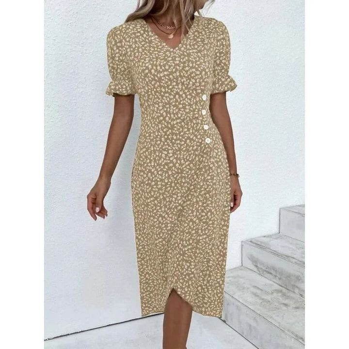 Amandine - Robe Fleurie Élégante Et Raffinée