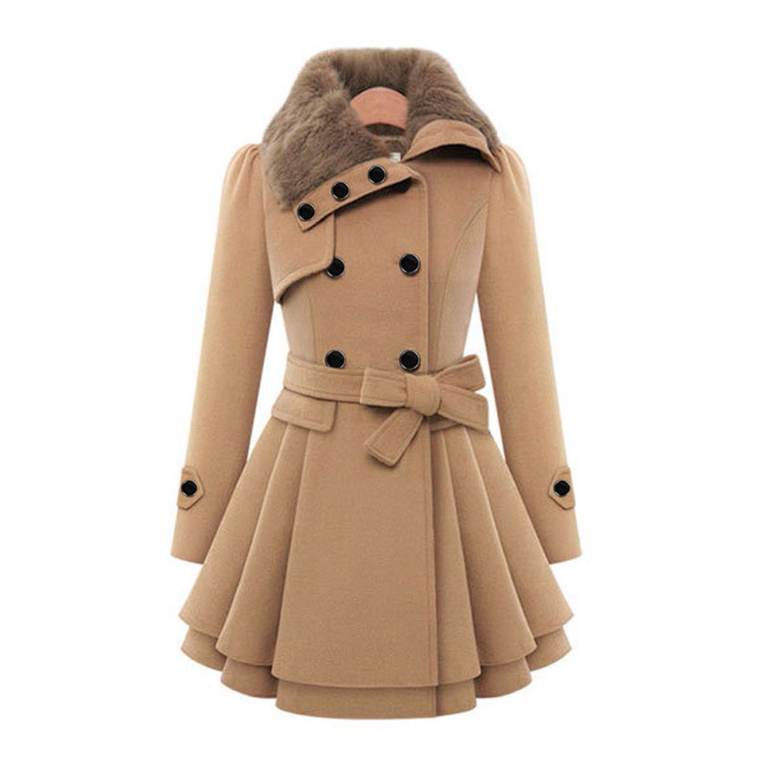Manteau Long Femme Hiver – Manteau Chaud Élégant Col Montant, Chic et Intemporel pour le Froid