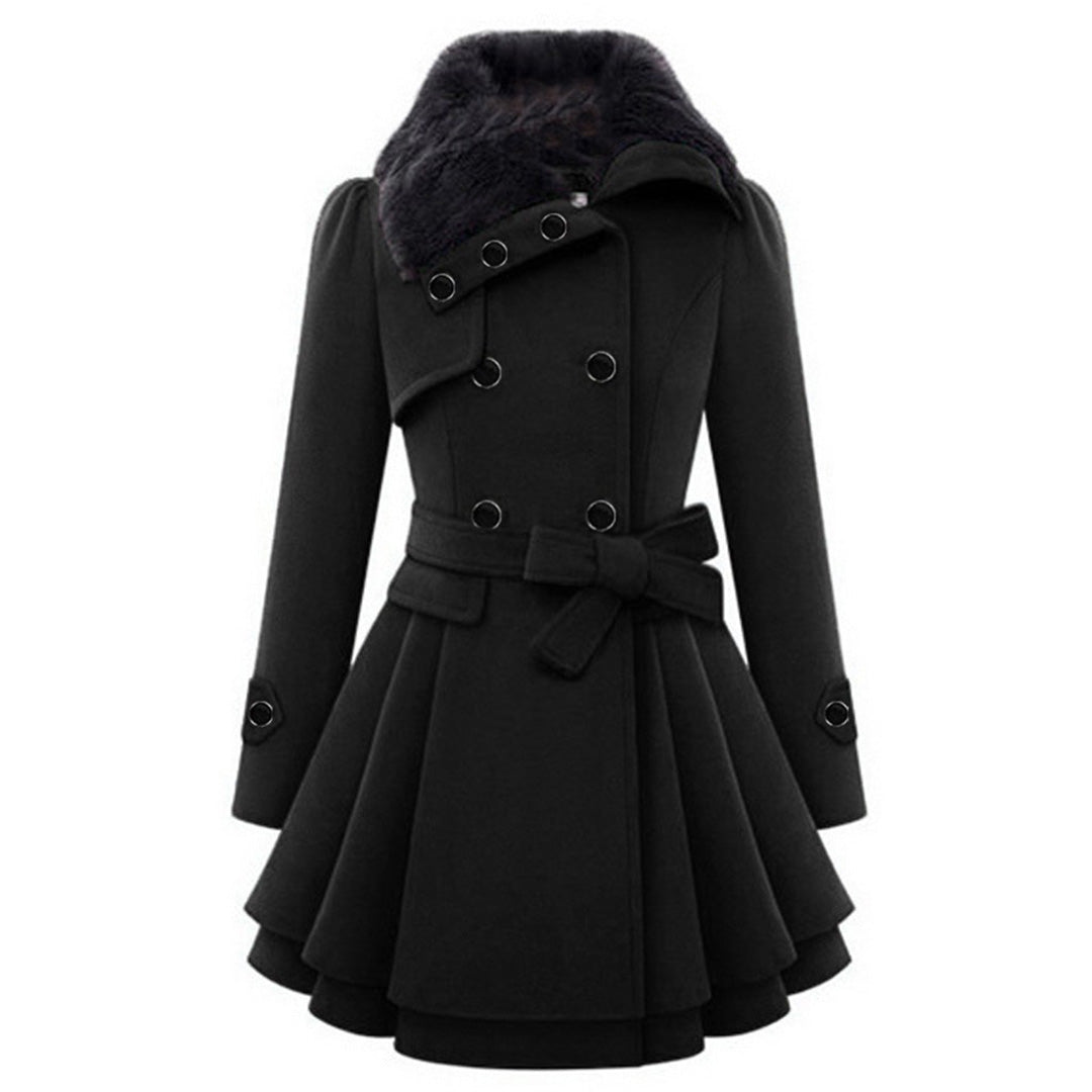Manteau Long Femme Hiver – Manteau Chaud Élégant Col Montant, Chic et Intemporel pour le Froid