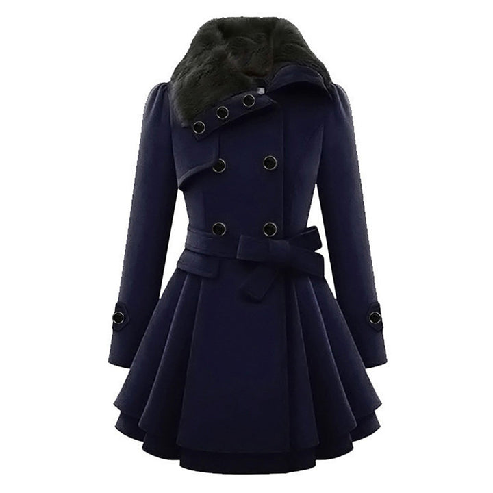 Manteau Long Femme Hiver – Manteau Chaud Élégant Col Montant, Chic et Intemporel pour le Froid