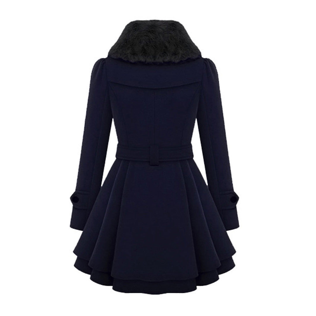 Manteau Long Femme Hiver – Manteau Chaud Élégant Col Montant, Chic et Intemporel pour le Froid