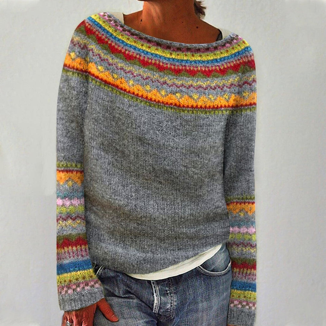 Anna - Pull automne vintage femme
