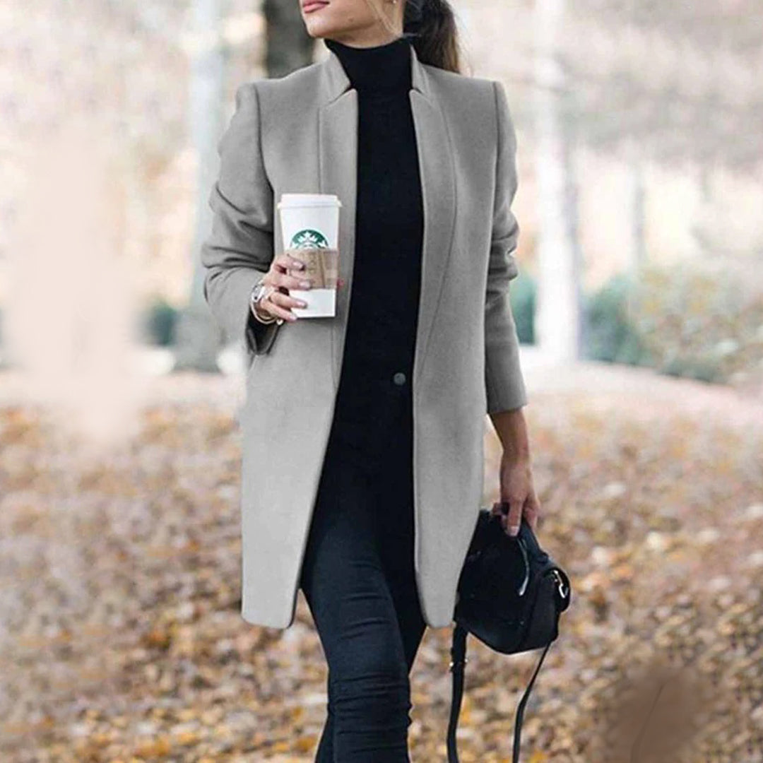 Manteau Femme Élégant Silhouette Affinée – Manteau Hiver Chic et Intemporel, Facile à Assortir
