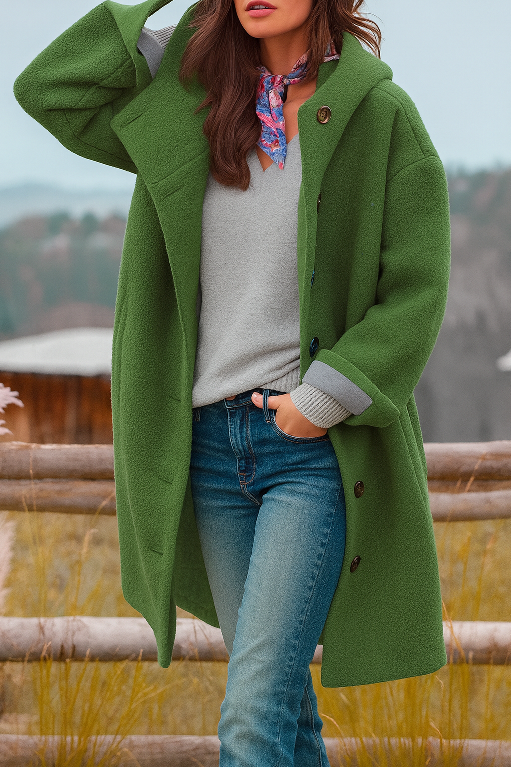 Kaia - Manteau Casual avec Capuche Élégant