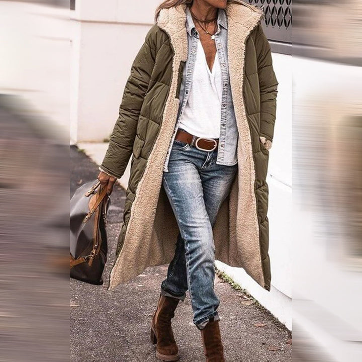 Manteau Long Femme Hiver Chaud – Manteau Élégant et Pratique pour le Froid, Coupe Moderne Chic