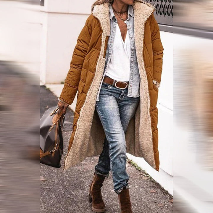 Manteau Long Femme Hiver Chaud – Manteau Élégant et Pratique pour le Froid, Coupe Moderne Chic
