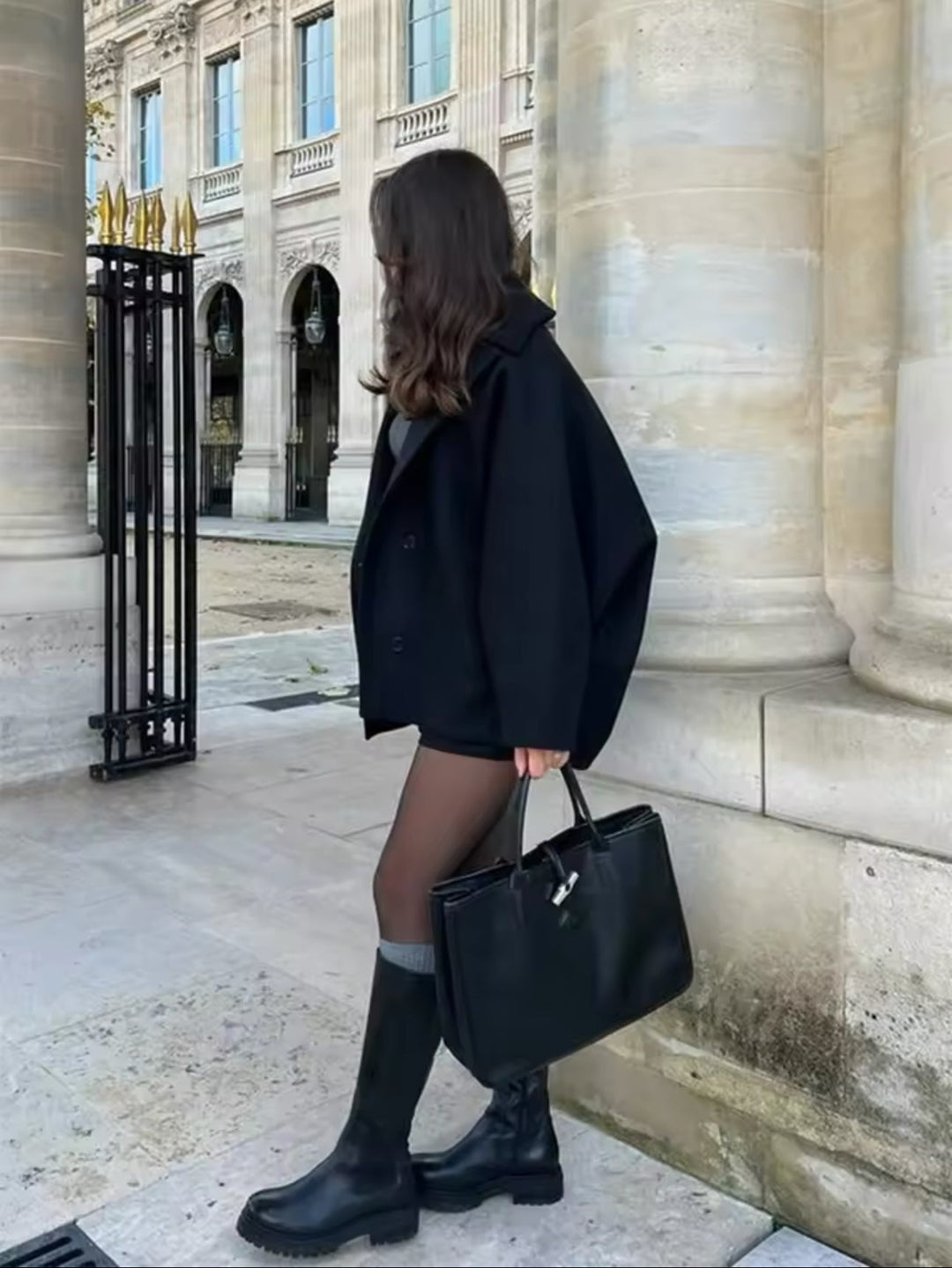 Lainey Manteau Femme – Manteau Oversize en Laine Élégant &amp; Confortable pour Hiver
