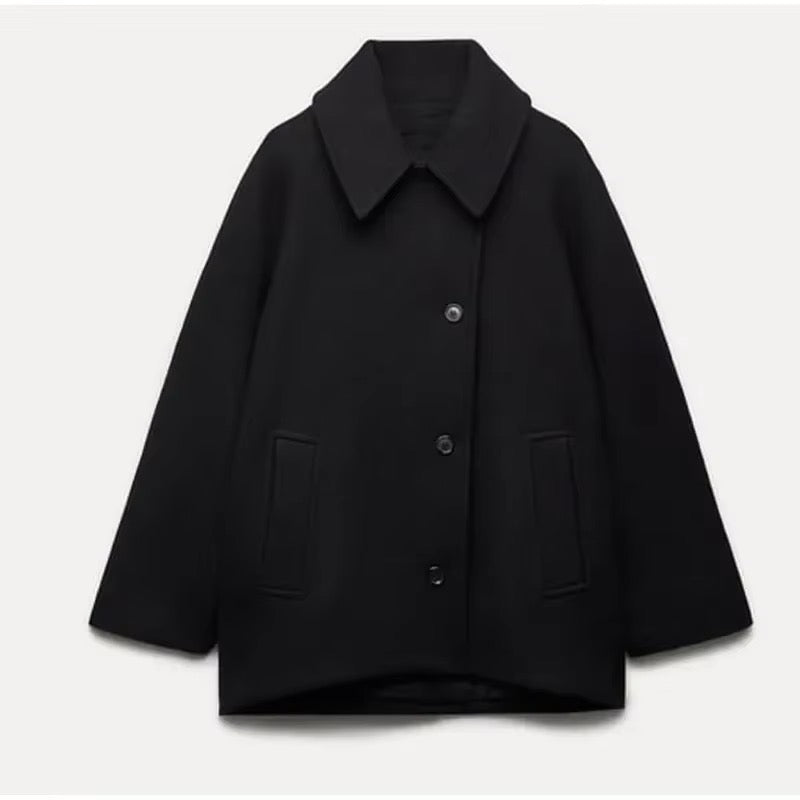 Lainey Manteau Femme – Manteau Oversize en Laine Élégant &amp; Confortable pour Hiver