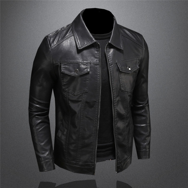 Robert Veste Homme en Cuir Premium – Style Intemporel, Résistant &amp; Élégant