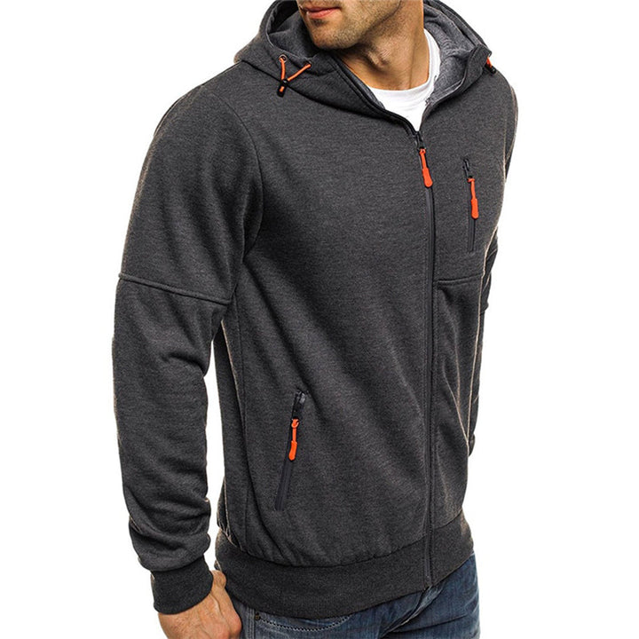 Maxime - Pull Zippé Capuche Sportswear Confort Homme