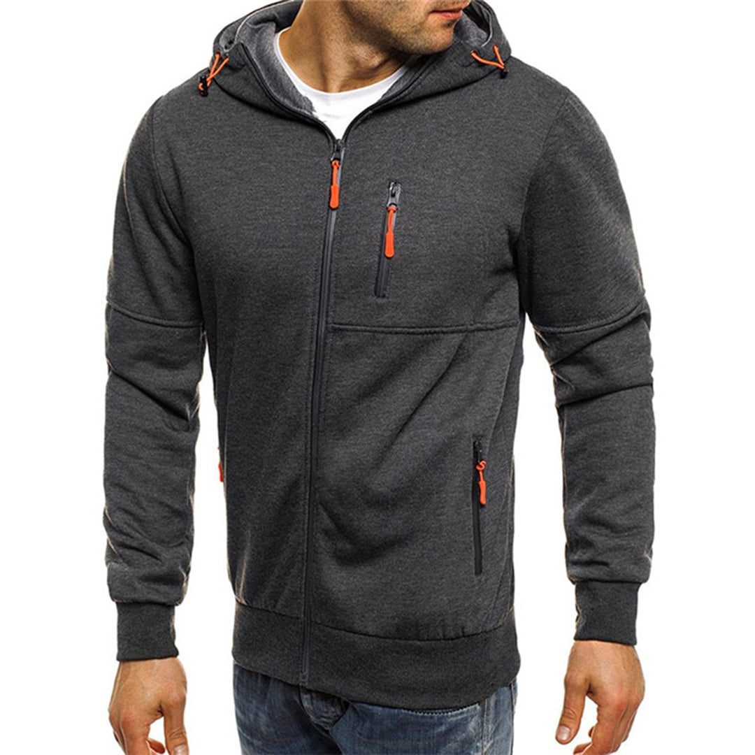 Maxime - Pull Zippé Capuche Sportswear Confort Homme