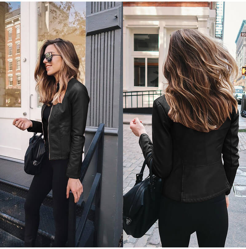 Sophia - Veste en Cuir Italienne