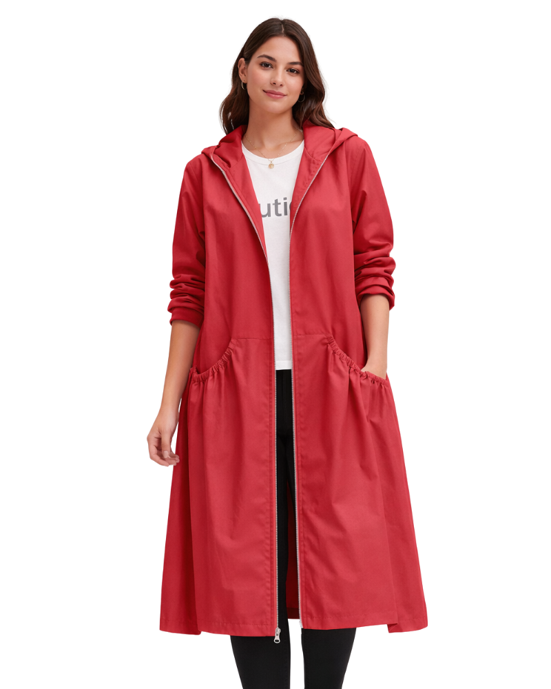 Mariah Manteau de Pluie Long Femme – Imperméable Élégant Coupe Moderne &amp; Respirant