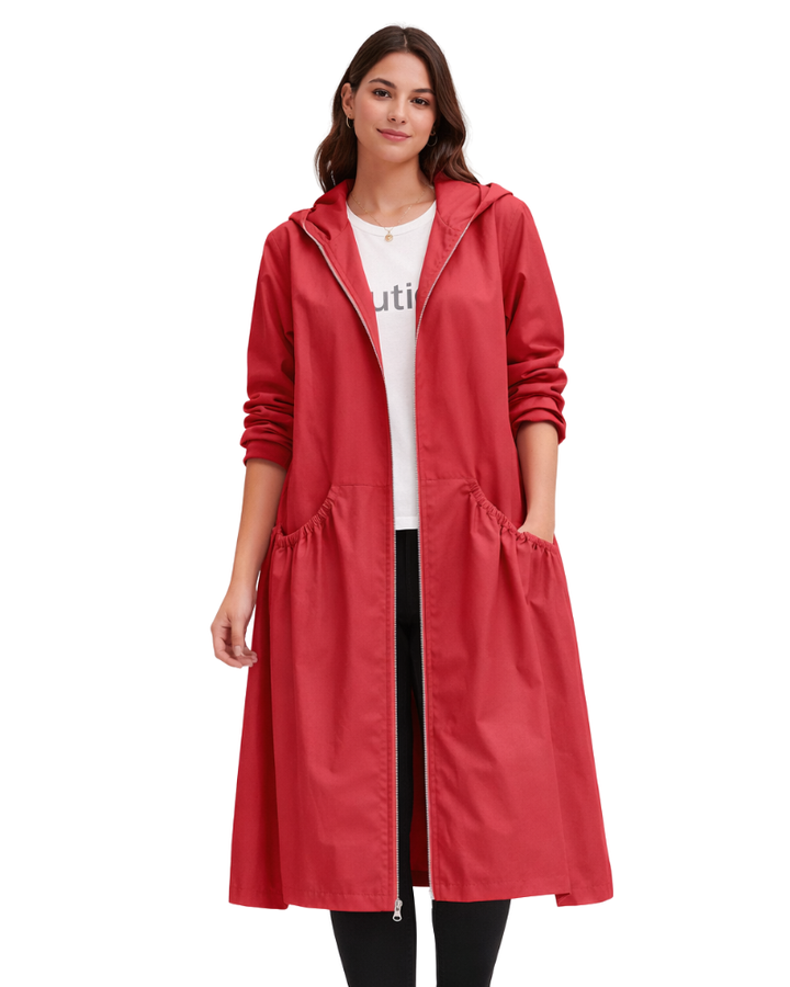 Mariah Manteau de Pluie Long Femme – Imperméable Élégant Coupe Moderne &amp; Respirant