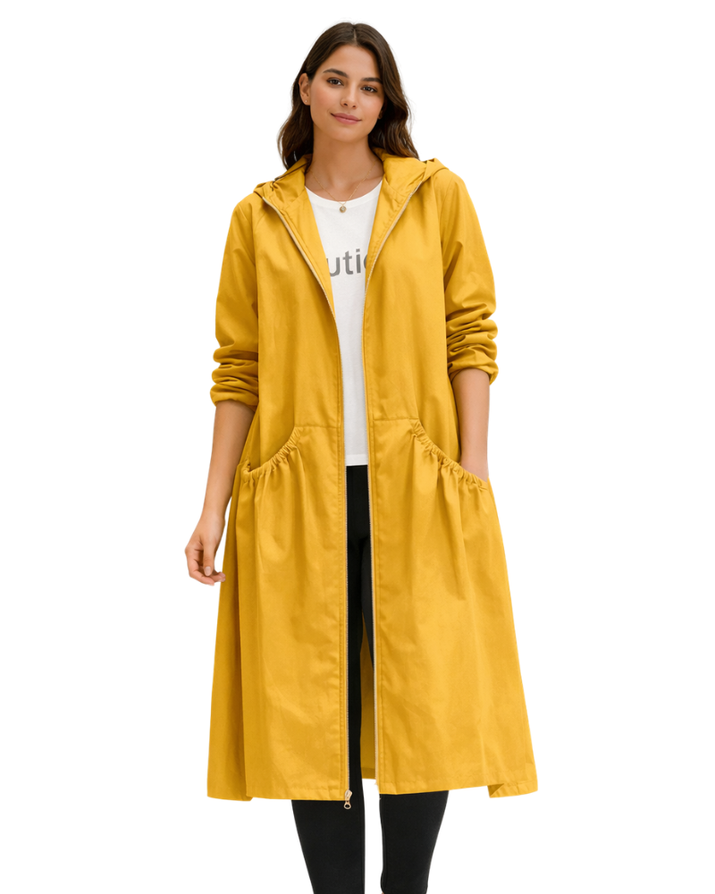 Mariah Manteau de Pluie Long Femme – Imperméable Élégant Coupe Moderne &amp; Respirant