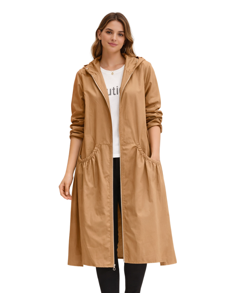 Mariah Manteau de Pluie Long Femme – Imperméable Élégant Coupe Moderne &amp; Respirant