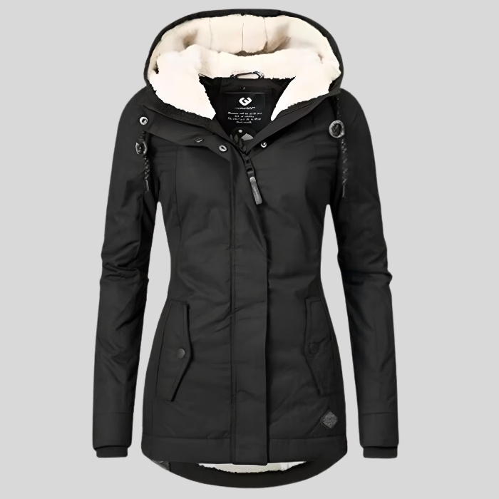 Celine Parka Longue d’Hiver Femme – Manteau Imperméable et Chaud avec Doublure en Fausse Fourrure &amp; Coupe Ajustable