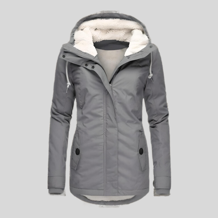 Celine Parka Longue d’Hiver Femme – Manteau Imperméable et Chaud avec Doublure en Fausse Fourrure &amp; Coupe Ajustable