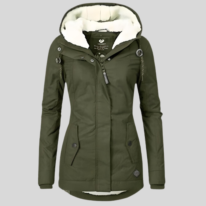 Celine Parka Longue d’Hiver Femme – Manteau Imperméable et Chaud avec Doublure en Fausse Fourrure &amp; Coupe Ajustable