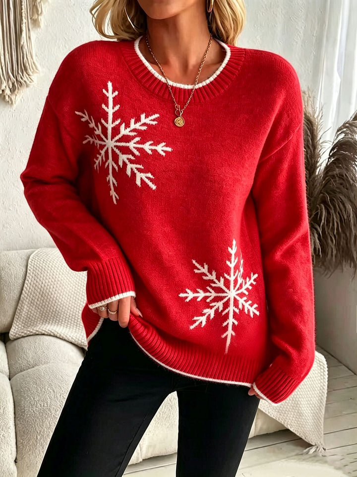 Pull de Noël Femme Flocons – Pull d&